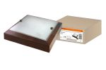 Светильник НПБ 02-2х40-121 УХЛ4 Киото-1 венге 2х40 Вт IP20 (270х270х75) TDM | код SQ0303-0406 | TDM