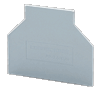 Разделительная пластина PPCY2.5/10 /2mm, для винтовых клемм CY2.5/4/6/10,CYG2.5/4/6/10, серая | код PPCY2.5/10 | Connectwell