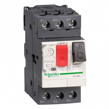 Силовой автомат для защиты электродвигателя TeSys GV2 6.3А 3P | код. GV2ME10 | Schneider Electric 