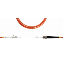 Патч-корд оптический LANMASTER, LSZH, симплексный, ST/PC-LC/PC, MM 50/125, 10 м | код LAN-ST-LC/OM2-10 | LANMASTER