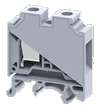 Клемма проходная CTS16UBU /12x43mm, винтовая, 2 присоед., 16mm2, 76A, 1000V, синяя | код CTS16UBU | Connectwell
