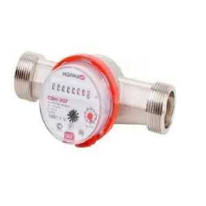 Счетчик универсальный с импульсным выходом 1/2' со сгонами межповерочный интервал 6 лет 80 мм | код УФ-00001433 | Норма ИС