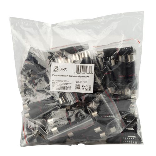 Разъем R-TV05 штекер TV без пайки | код Б0048306 | ЭРА Разъем R-TV05 штекер TV без пайки | код Б0048306 | ЭРА