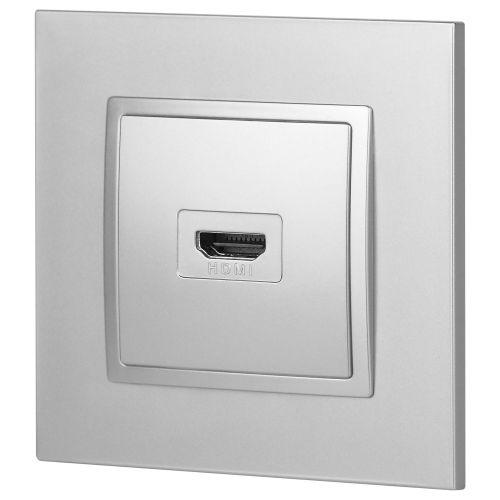 Розетка HDMI, Эра Elegance, алюминий, 14-3114-03 | код Б0034334 | ЭРА фото 6 Розетка HDMI, Эра Elegance, алюминий, 14-3114-03 | код Б0034334 | ЭРА фото 6