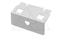Суппорт для монтажа 2 информационных модулей, тип C, для лючка UDHOME2 (сталь нержавеющая) | код 7368474 | OBO Bettermann