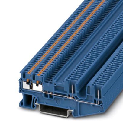 Проходные клеммы PT 1,5/S-QUATTRO/2P BU | код 3212400 | PHOENIX CONTACT