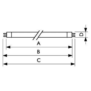 Лампа люминесцентная Actinic BL TL 6W/10 1FM/10x25CC | Код. 928000501030 | Philips