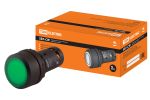 Кнопка SB7-CW3365 с возвратом, 1НО+1НЗ, d22 мм, 220 В LED, зеленая, IP54 TDM | код SQ0746-0033 | TDM