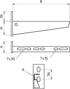 Кронштейн 610мм | код 6420927 | OBO Bettermann фото 2 Кронштейн 610мм | код 6420927 | OBO Bettermann фото 2