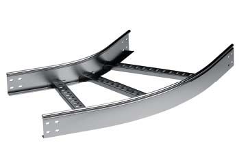 Угол горизонтальный 45град. 50х300 R-300 в компл. с крепежн. элемент. и соед. пластинами DKC LC0533K Угол горизонтальный 45град. 50х300 R-300 в компл. с крепежн. элемент. и соед. пластинами DKC LC0533K