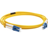 Оптический патч-корд NM дуплексный LC/UPC-LC/UPC, SM G.652D, 3.0 мм, желтый, 1.0 м | код NM-2LC-2LC/SU-1.0 | NEWMAX