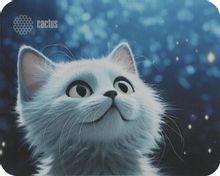Коврик для мыши Cactus White Cat 220x180x2мм (CS-MP-P06XS) | код 2011218 | CACTUS