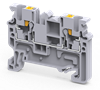Клемма проходная CP2.5BU /5x49,7mm, push-in, 2 присоед., 2,5(max 4)mm2, 24A, 1000V, синяя | код CP2.5BU | Connectwell