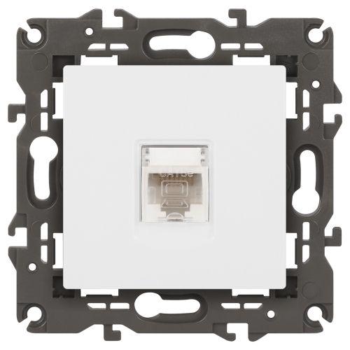 Розетка компьютерная Elegance 14-3107-01М RJ45 матов. бел. Эра Б0065763