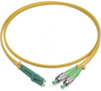 Патч-корд оптический LANMASTER, LSZH, дуплексный, LC/APC-FC/APC, SM OS2, 10 м | код LAN-2LC-2FC/SA-10 | LANMASTER