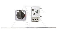 Рукоятка выносная SDM7-32P-AP с осью 360мм, серая, IP42, для SDM7-32P | код SDM7-32P-AP | SAIDE
