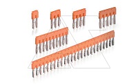 Перемычка JB5-3 для клемм ZS4(ZK2.5)/5,2 на 3 полюса, 32А, оранж. | код 1SNK905303R0000 | Entrelec