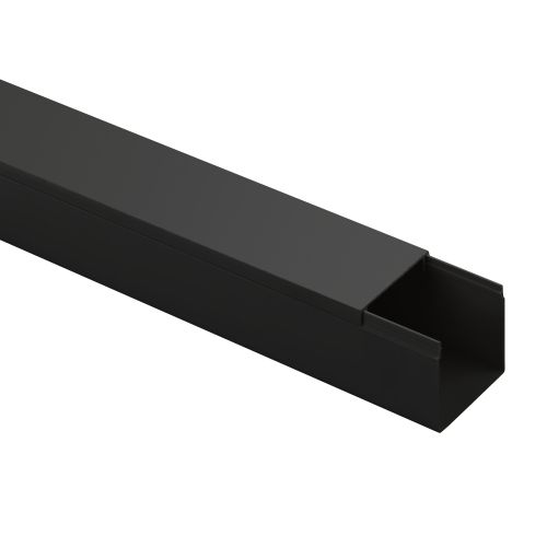 Кабель-канал KK-B-40-40 черный 40x40мм 24м | код Б0061745 | ЭРА
