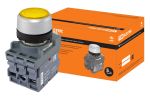 Кнопка MP1-21Y(LED) в сборе d22мм/24В 1з+1р желтая TDM | код SQ0747-0019 | TDM