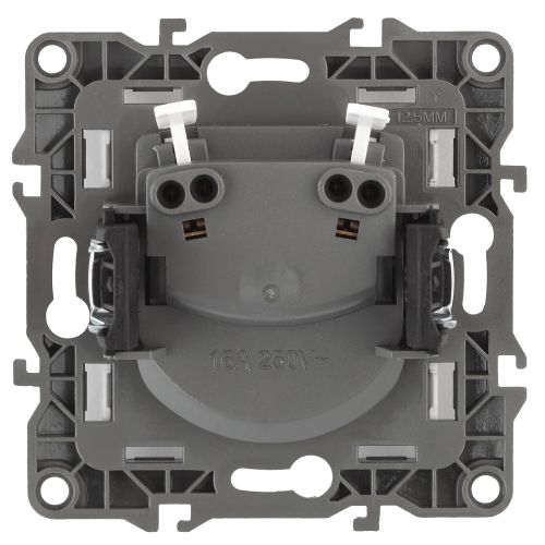 Розетка 2P, 16A-250В, Эра12, медь, 12-2105-14 | код Б0019337 | ЭРА