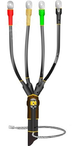 Муфта кабельная концевая 1ПКВ(Н)ТпбН-4х(70-120) с наконечниками болтовыми | код | Нева-Транс Комплект