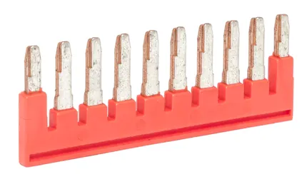 Перемычка втычная для ST/Push-in 4 10PIN (10 шт.) EKF | код plc-per-st-10PIN-4 | EKF
