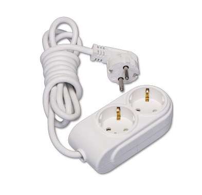 Удлинитель 2х3м с заземл. 16А IP20 ПВС 3х1.5 защ. шторки Makel N2210044 Удлинитель 2х3м с заземл. 16А IP20 ПВС 3х1.5 защ. шторки Makel N2210044