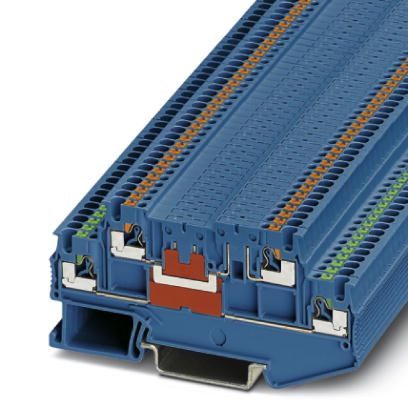Проходные клеммы PTT 1,5/S-2L BU | код 3210357 | PHOENIX CONTACT