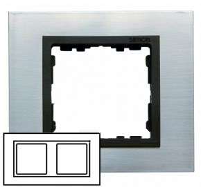 Рамка 2-м Simon82 нерж. сталь Simon 82827-37 Рамка 2-м Simon82 нерж. сталь Simon 82827-37