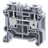 Клемма проходная CY10 /10x50mm, винтовая, 2 присоед., 10mm2, 57A, 1000V, серая | код CY10 | Connectwell