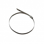 Хомут стальной GNC-46-300-S, 4,6х300мм, 50 шт, сталь 304, 1/100 | код 475369 | GENERAL