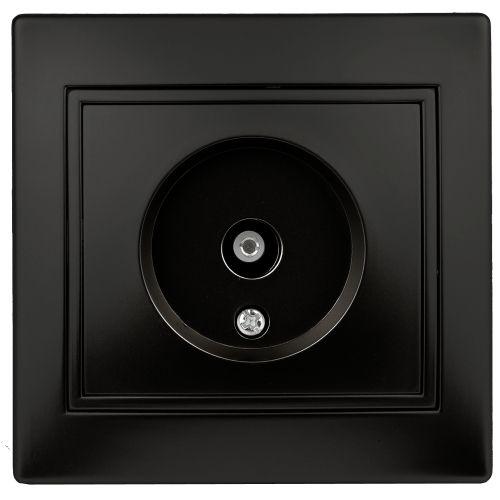 Розетка TV одиночная, IP20, СУ, Plano, антрацит 1-301-05 Intro | код Б0044573 | ЭРА