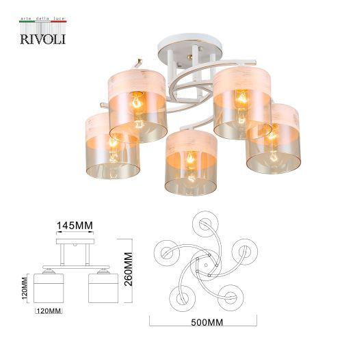 Люстра Constancia 9081-305 5 * Е27 40 Вт модерн | код Б0052679 | Rivoli фото 2 Люстра Constancia 9081-305 5 * Е27 40 Вт модерн | код Б0052679 | Rivoli фото 2