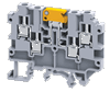 Клемма с ножевым размыкателем CKT4U/4 /6x65mm, винтовая, 4 присоед., 4(max 6)mm2, 17,5A, 800V, серая | код CKT4U/4 | Connectwell