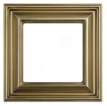 Рамка 1-местная для вертикальной и горизонтальной установки. Серия- Eco DECO. Материал- термопласт. Цвет- антик. | код EPD481AT | JUNG