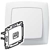 Розетка телефонная RJ - 11, 4 контакта, 1 выход, белая, Suno (10 шт.) LEGRAND | код 774038 | LEGRAND