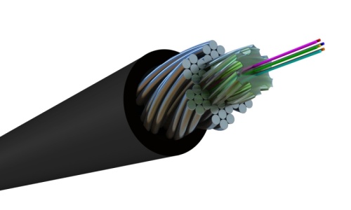 Hyperline FO-AWS2-OUT-9-8-PE-BK Кабель волоконно-оптический 9/125 (G.652D) одномодовый. 8 волокон. гибкий. бронированный. волокна в канате из стальных проволок. гелезаполненный. внешний. PE. черный | код 446847 | Hyperline