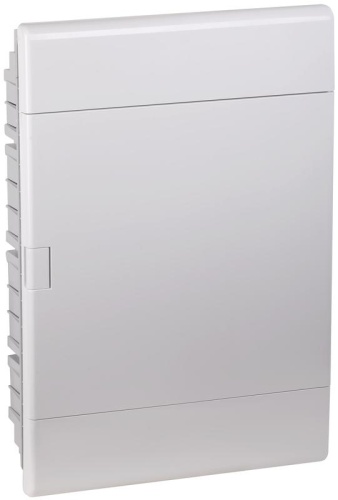 Щит распределительный встраиваемый на 54 модуля с непрозрачной дверцей белый IP41 (ЩРв-П-54) | код 68154Б | Ruvinil