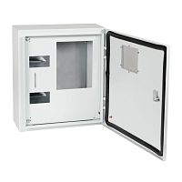 Корпус металлический ЩУРн-ПРО-3-МП/8-415х370х147-IP66-УХЛ1 (с окном учета, 3ф счетчик на МП, 8 модулей, ПРО)-КЭАЗ | код 367475 | КЭАЗ