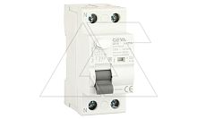 УЗО GYL9-2P-25A-30mA, 2P, 25A, 6 kA, 30mA, тип A, 2M | код GYL92P25A30 | GEYA