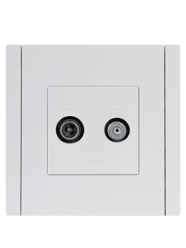 FORTE&PIANO Роз. двойная TV+SAT FP238 бел. IEK | код FP-AF20-O-K01 | IEK фото 5