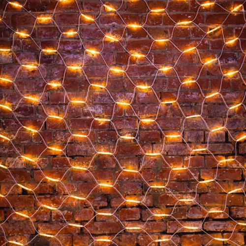 Гирлянда Сеть 2x3м, белый КАУЧУК, 432 LED ТЕПЛЫЙ БЕЛЫЙ | код 217-146 | NEON-NIGHT