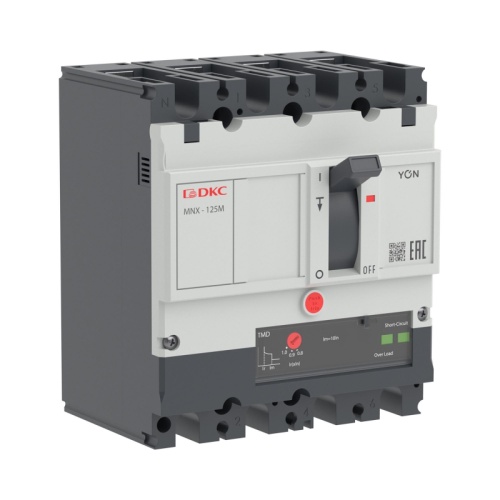 Авт. выкл. YON pro MNX125M 3N 50A 100kA при AC415V расц. TMD | код MNX125M3NTMD0050 | DKC