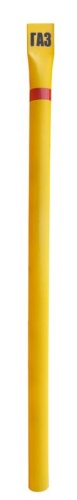 Столбик опознавательный СОГ-2.5 для подземных газопроводов желт./красн. Протэкт 5835