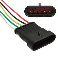 Разъём авт. соединитель RUICHI DJ7051-1..5-11 (18AWG 200 мм), 12/ 24 (DC) В | код 99796 | Ruichi