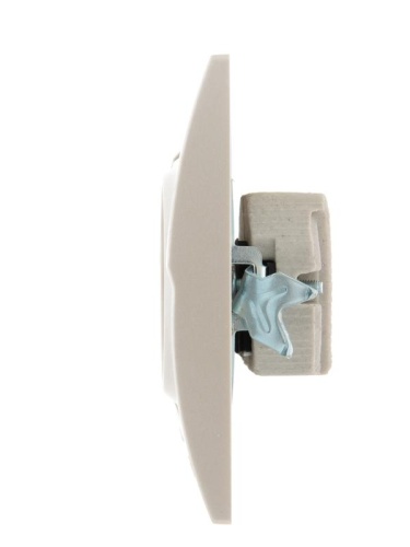 DERIY Розетка б/з ПБТ жемчужно-белый | код 702-3030-121 | Lezard фото 2