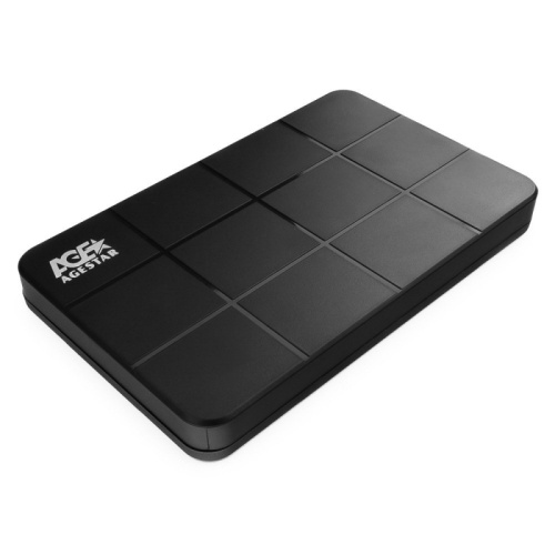 USB 3.0 Внешний корпус 2.5 SATAIII HDD/SSD AgeStar 3UB2P1 (BLACK) пластик, чёрный | код 3UB2P1 (BLACK) | AgeStar