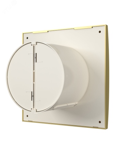 Вентилятор осевой вытяжной с обратным клапаном D100 декоративный | код AURA 4C Champagne | DiCiTi