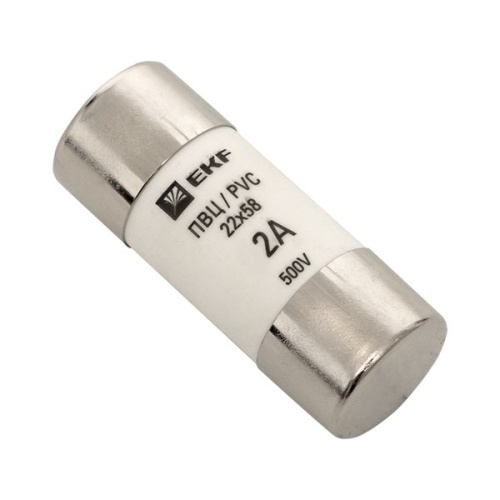 Плавкая вставка цилиндрическая ПВЦ (22х58) 2А PROxima | код pvc-22x58-2 | EKF фото 2