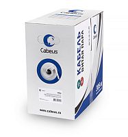 Cabeus UTP-4P-Cat.5e-SOLID-LSZH-GY-LIGHT Кабель витая пара UTP (U/UTP), категория 5e, 4 пары 0,47мм (24 AWG), одножильный, LSZH, нг(А)-HF, серый, (305 м) | код 9996c | Cabeus